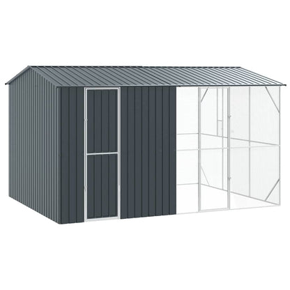 vidaXL Bird Cage Anthracite 430 x 310 x 247 cm Galvanised Steel