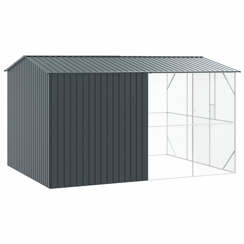 vidaXL Bird Cage Anthracite 430 x 310 x 247 cm Galvanised Steel