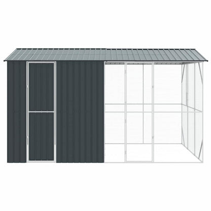 vidaXL Bird Cage Anthracite 430 x 310 x 247 cm Galvanised Steel