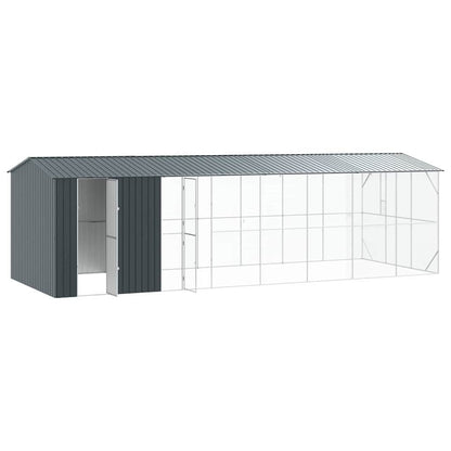 vidaXL Bird Cage Anthracite 860 x 310 x 247 cm Galvanised Steel