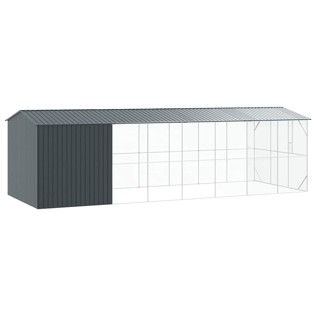 vidaXL Bird Cage Anthracite 860 x 310 x 247 cm Galvanised Steel