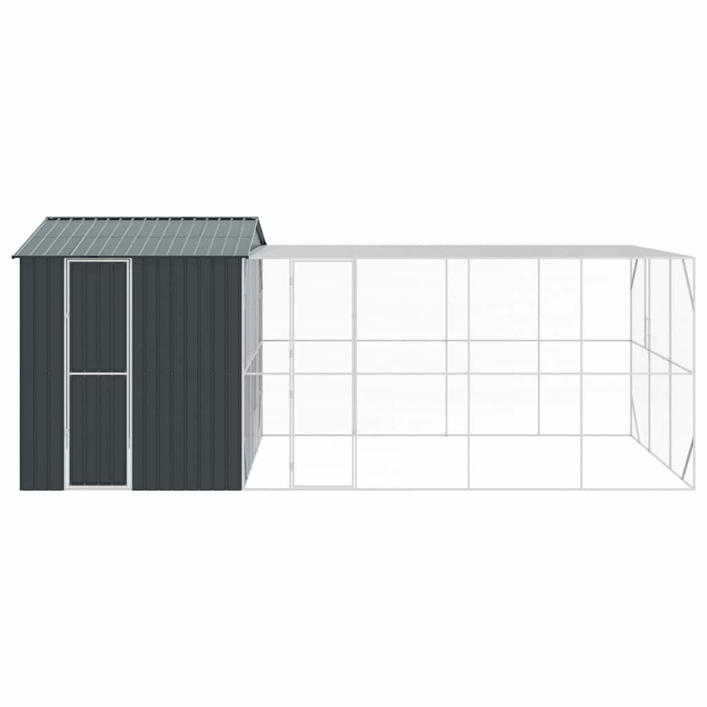 vidaXL Bird Cage Anthracite 635 x 304 x 247 cm Galvanised Steel