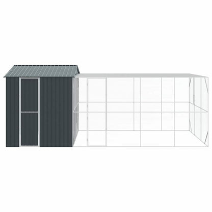vidaXL Bird Cage Anthracite 635 x 304 x 247 cm Galvanised Steel