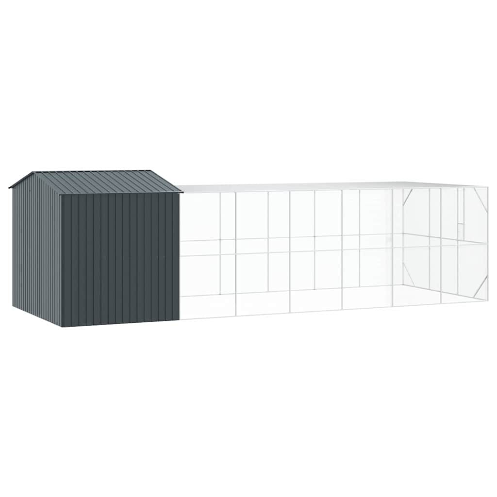 vidaXL Bird Cage Anthracite 845 x 304 x 247 cm Galvanised Steel