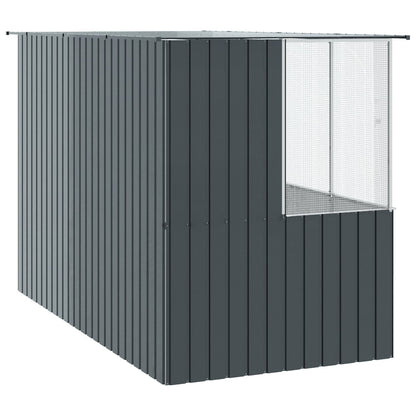 vidaXL Bird Cage Anthracite 165 x 318 x 200 cm Galvanised Steel