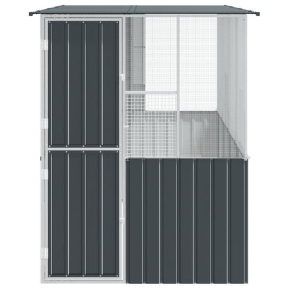 vidaXL Bird Cage Anthracite 165 x 318 x 200 cm Galvanised Steel