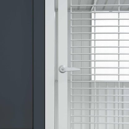 vidaXL Bird Cage Anthracite 215 x 209 x 230 cm Galvanised Steel
