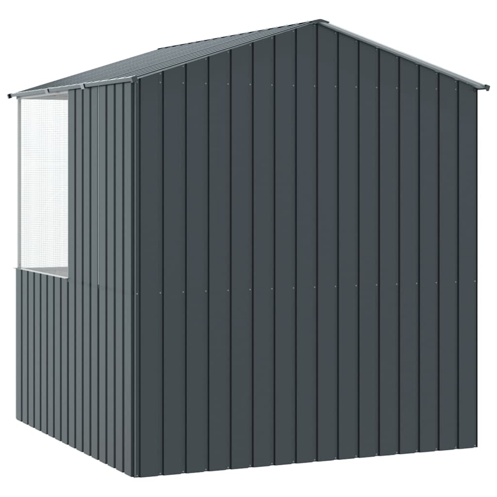 vidaXL Bird Cage Anthracite 215 x 209 x 230 cm Galvanised Steel