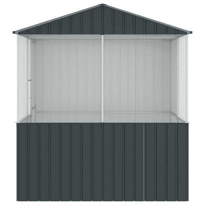 vidaXL Bird Cage Anthracite 215 x 209 x 230 cm Galvanised Steel