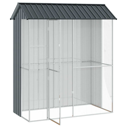 vidaXL Bird Cage Anthracite 215 x 110 x 247 cm Galvanised Steel