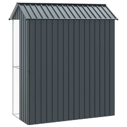 vidaXL Bird Cage Anthracite 215 x 110 x 247 cm Galvanised Steel