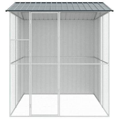 vidaXL Bird Cage Anthracite 215 x 310 x 247 cm Galvanised Steel