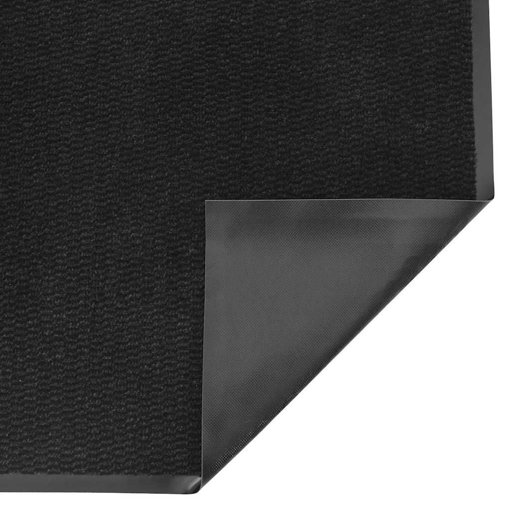 vidaXL Doormat Black 90x120 cm