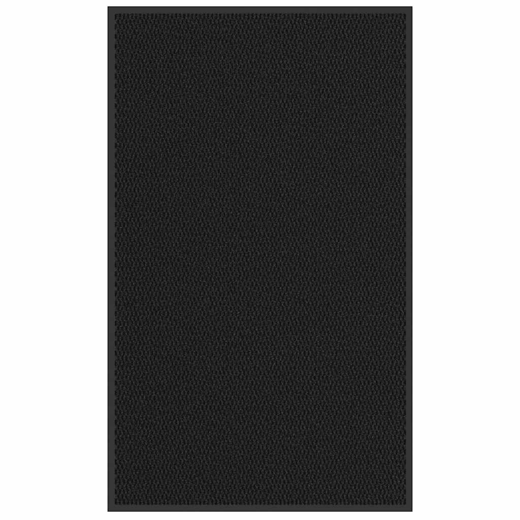 vidaXL Doormat Black 90x150 cm