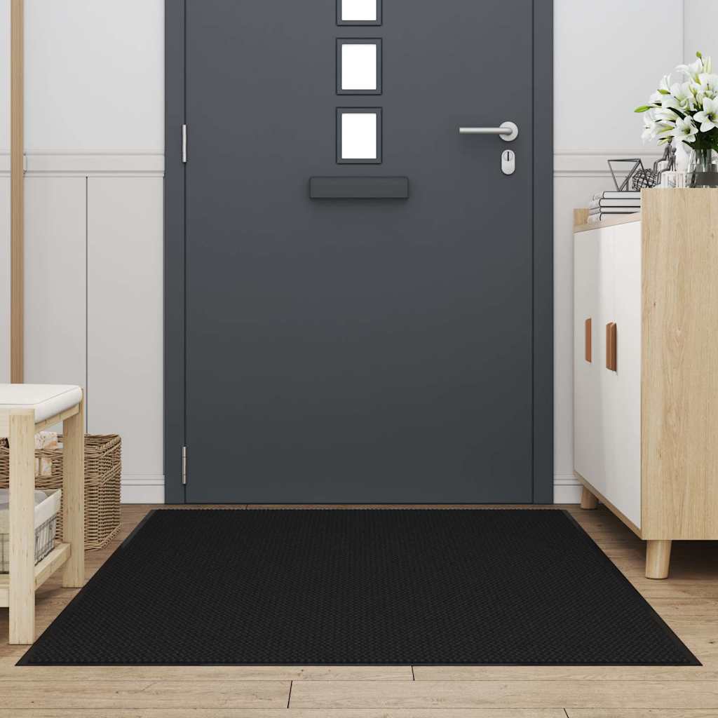 vidaXL Doormat Black 115x200 cm