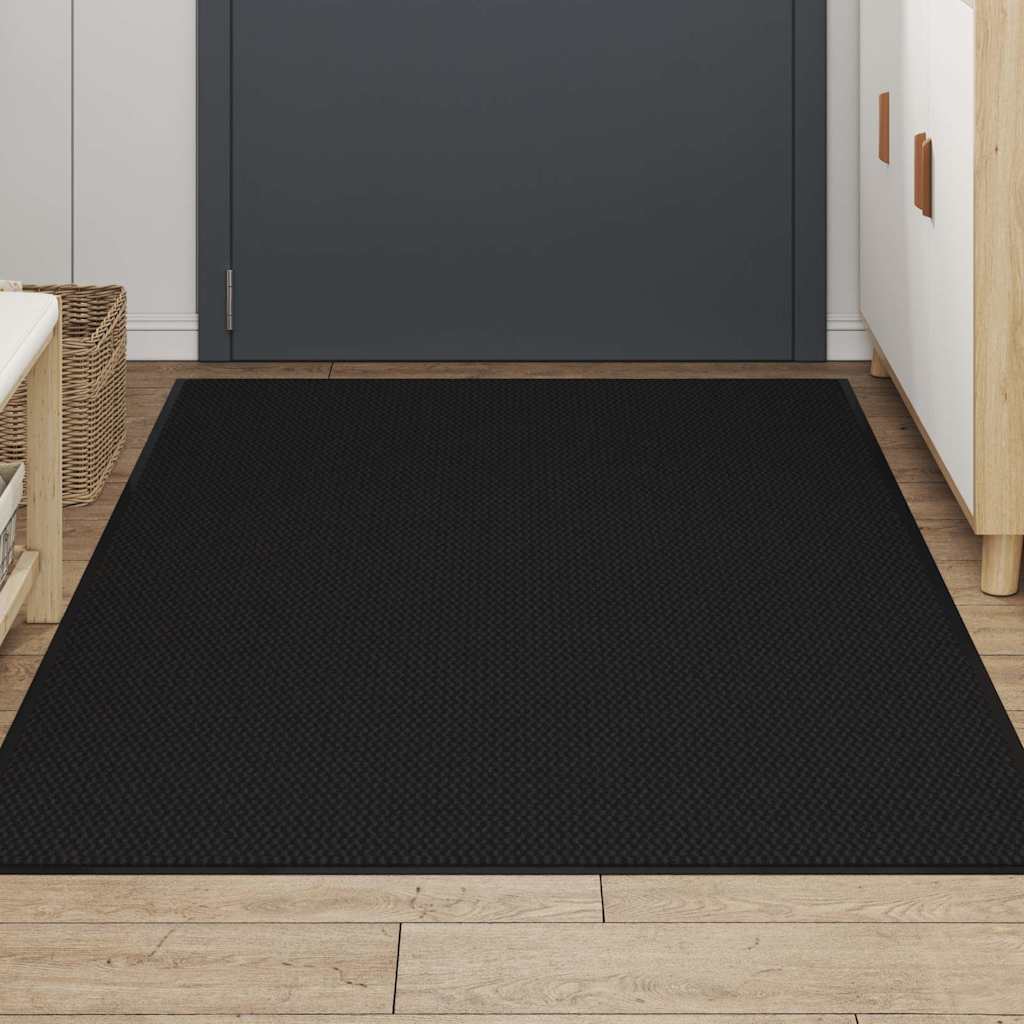 vidaXL Doormat Black 115x200 cm