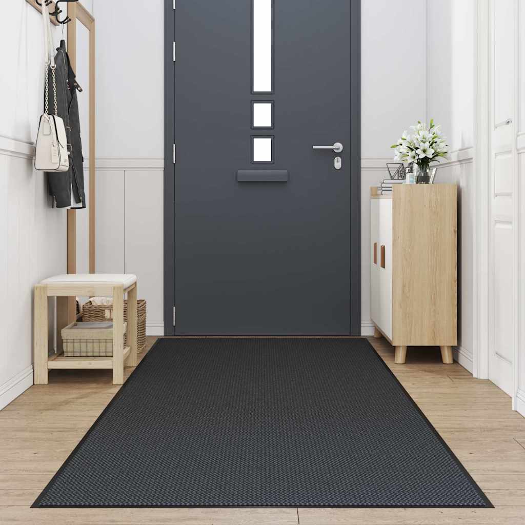 vidaXL Doormat Black 115x300 cm