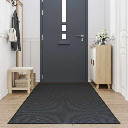 vidaXL Doormat Black 115x300 cm