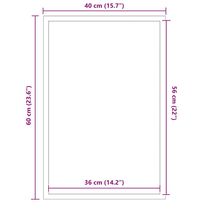 vidaXL Doormat Blue 40x60 cm