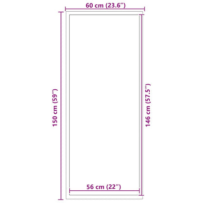 vidaXL Doormat Blue 60x150 cm
