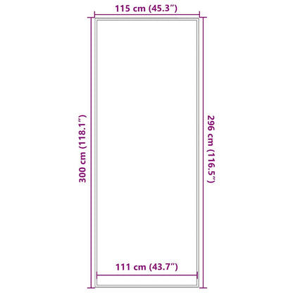 vidaXL Doormat Brown 115x300 cm