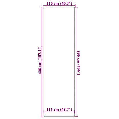 vidaXL Doormat Brown 115x400 cm