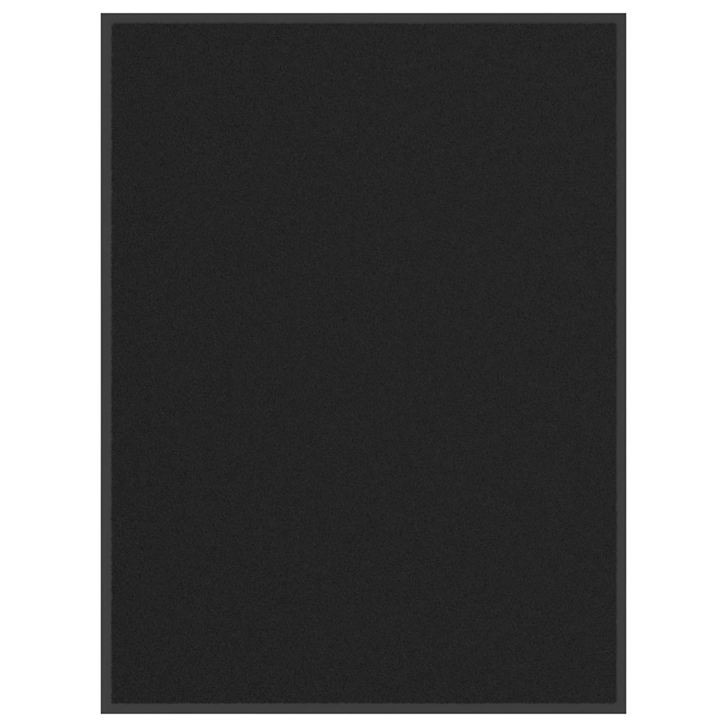 vidaXL Doormat Black 90x120 cm