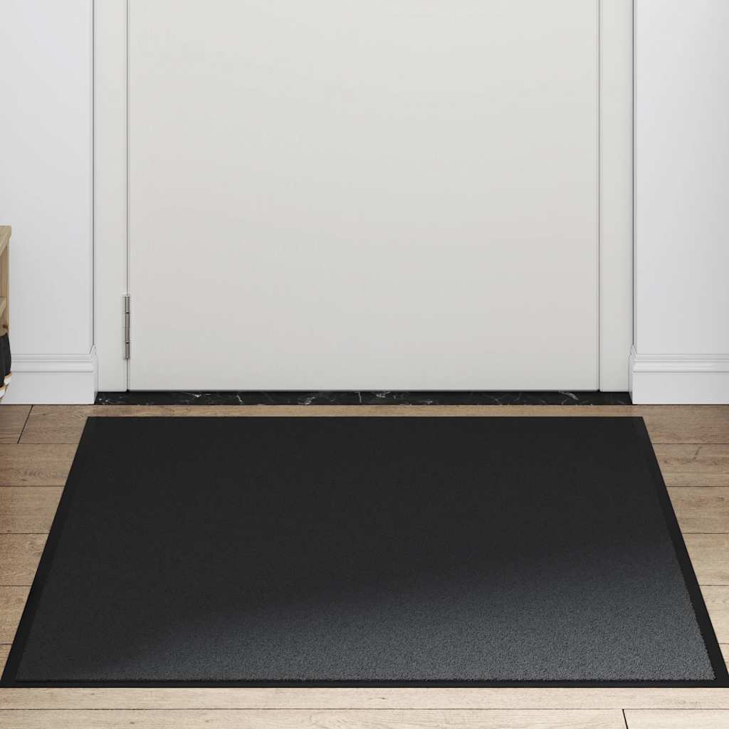 vidaXL Doormat Black 90x120 cm