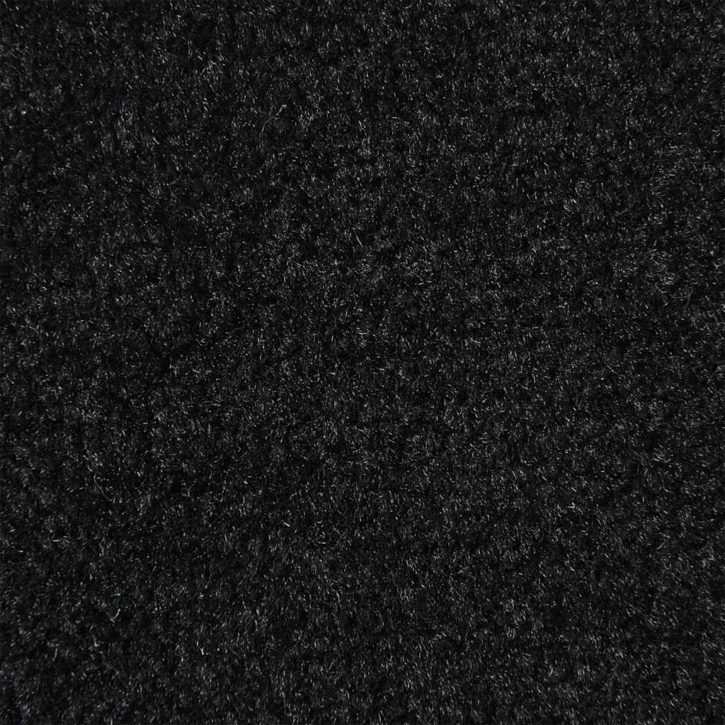 vidaXL Doormat Black 90x120 cm