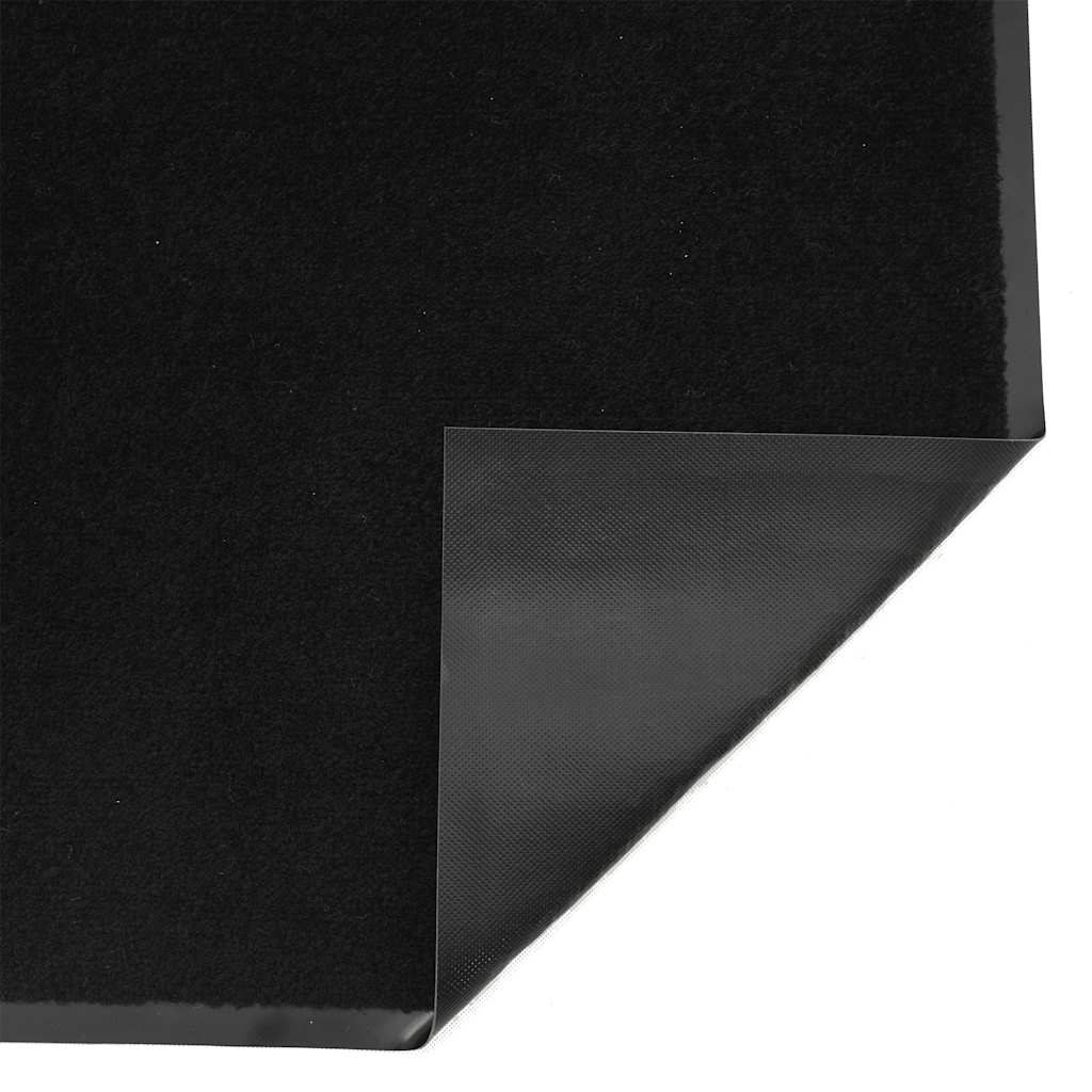 vidaXL Doormat Black 90x150 cm