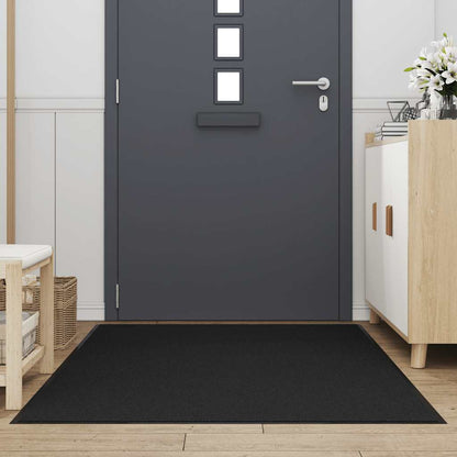 vidaXL Doormat Black 115x200 cm