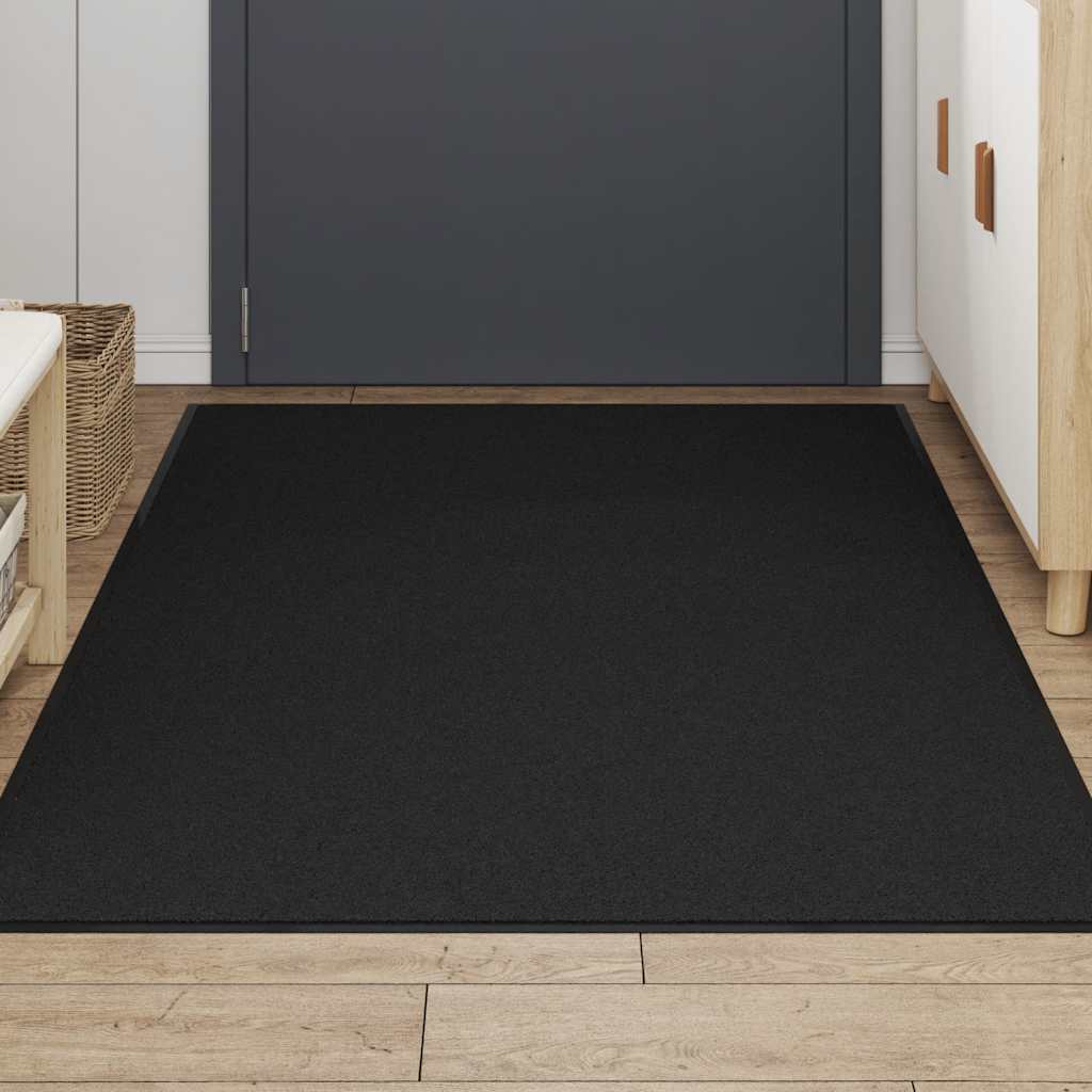 vidaXL Doormat Black 115x200 cm
