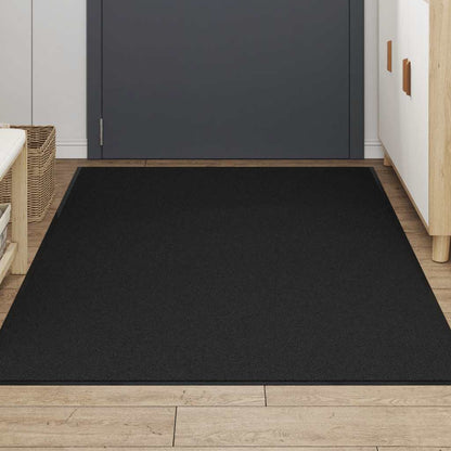 vidaXL Doormat Black 115x200 cm