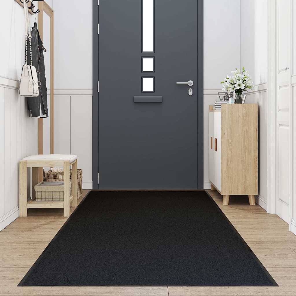 vidaXL Doormat Black 115x400 cm