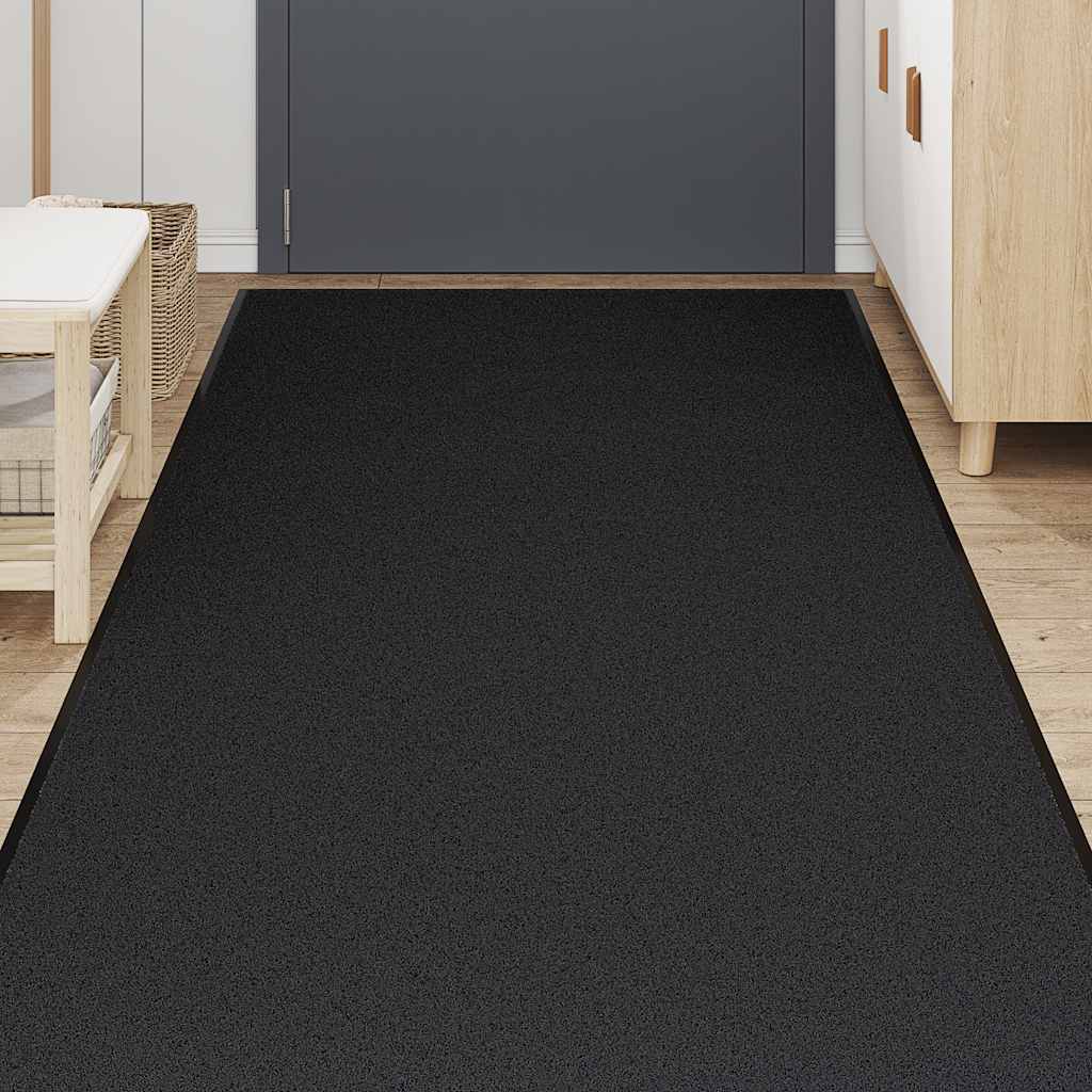 vidaXL Doormat Black 115x500 cm