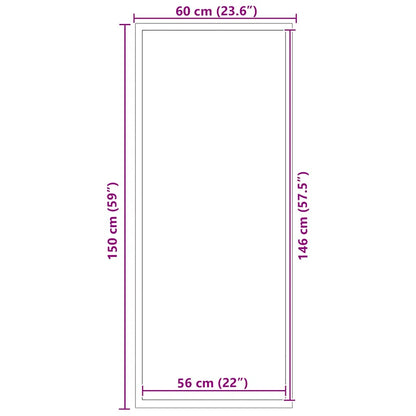 vidaXL Doormat Anthracite 60x150 cm