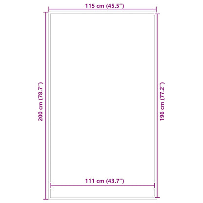 vidaXL Doormat Brown 115x200 cm