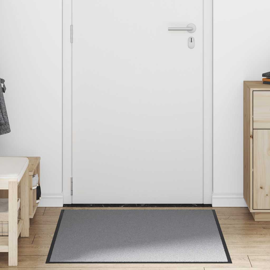 vidaXL Doormat Grey 90x150 cm