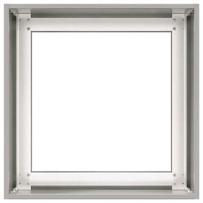 vidaXL Planter 40x40x40 cm Stainless Steel
