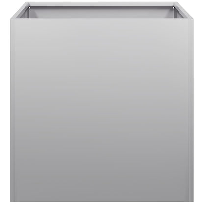 vidaXL Planter 40x40x40 cm Galvanised Steel