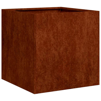 vidaXL Garden Planter Rusty 40 x 40 x 40 cm