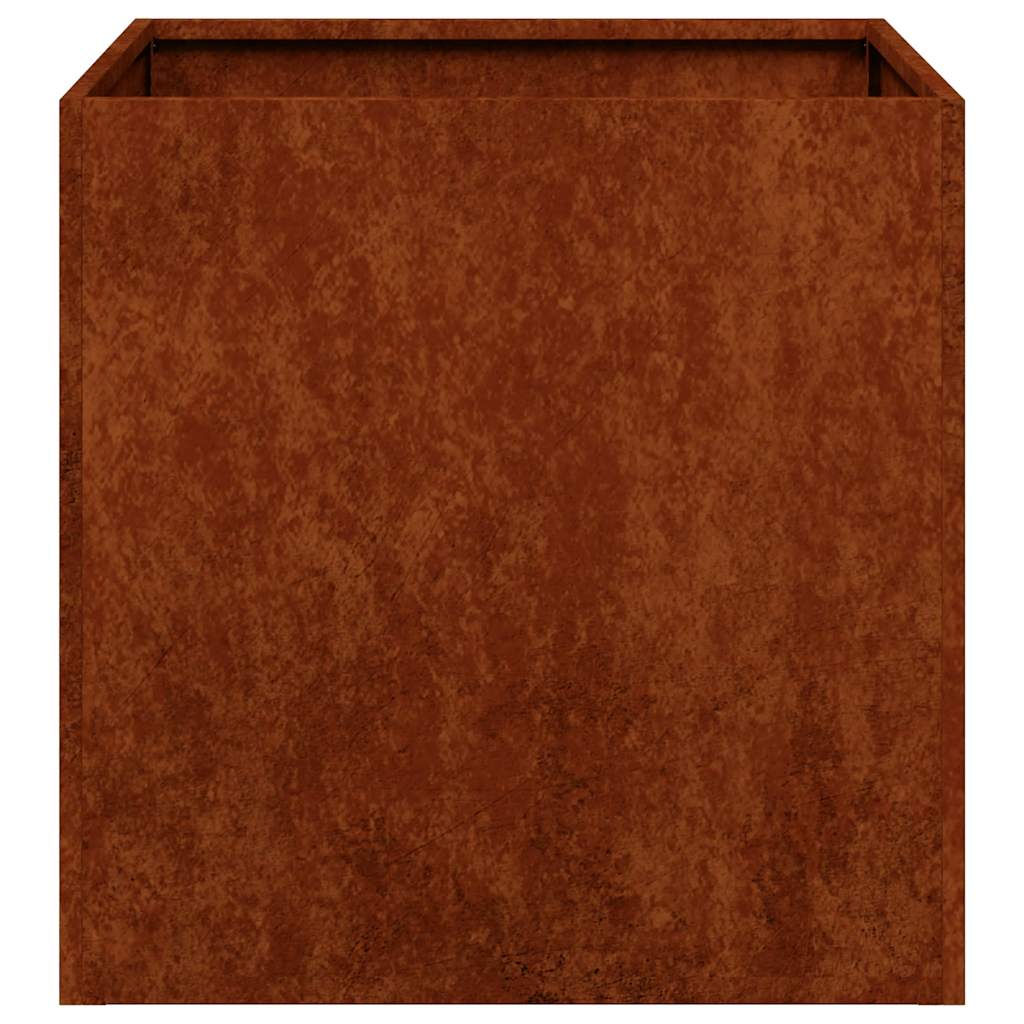vidaXL Planter Rusty 40x40x40 cm Weathering Steel