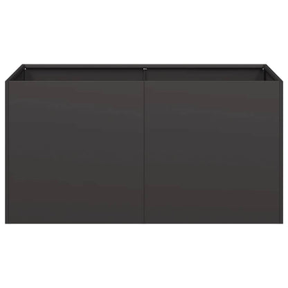 vidaXL Planter Black 80x40x40 cm Cold-rolled Steel