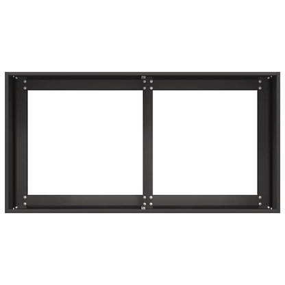 vidaXL Planter Black 80x40x40 cm Cold-rolled Steel