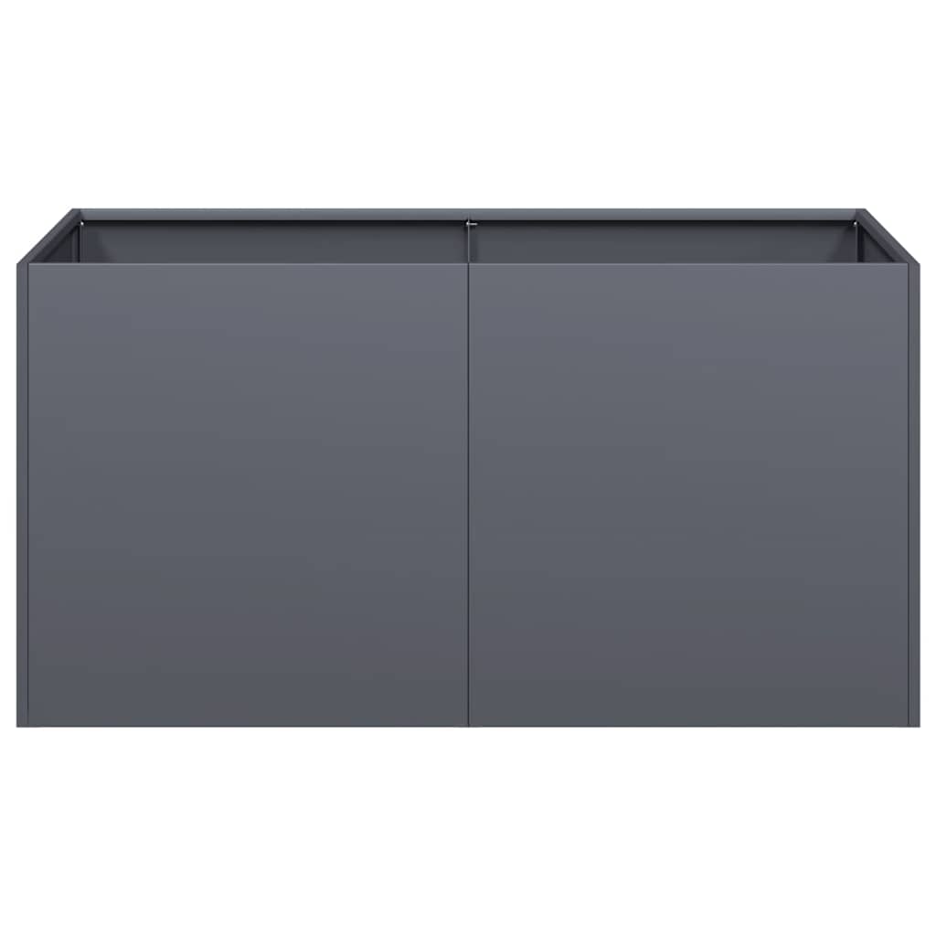 vidaXL Planter Anthracite 80x40x40 cm Cold-rolled Steel