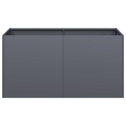 vidaXL Planter Anthracite 80x40x40 cm Cold-rolled Steel