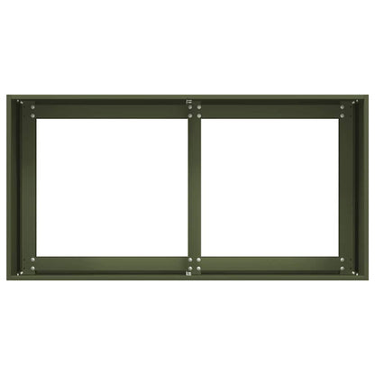vidaXL Planter Olive Green 80x40x40 cm Cold-rolled Steel