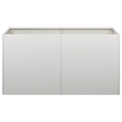 vidaXL Planter 80x40x40 cm Stainless Steel
