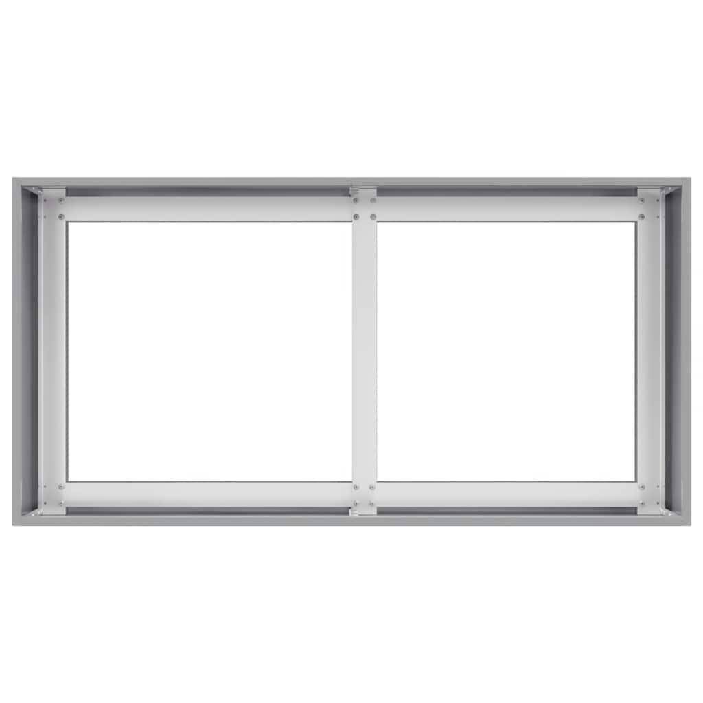 vidaXL Planter 80x40x40 cm Galvanised Steel
