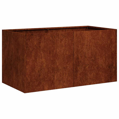 vidaXL Garden Planter Rusty 80 x 40 x 40 cm